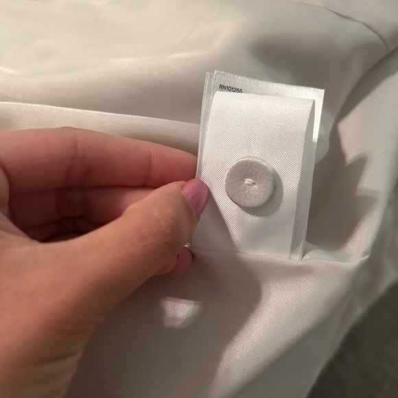 H&M Women's Blazer Ivory Jacket Size US S 4/6. Sleeve Workwear open lined - Picture 12 of 12